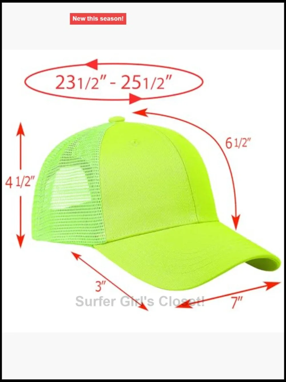 Structured 6-Panel Trucker Hat Adjustable Snapback Mesh Back Cotton Polyester